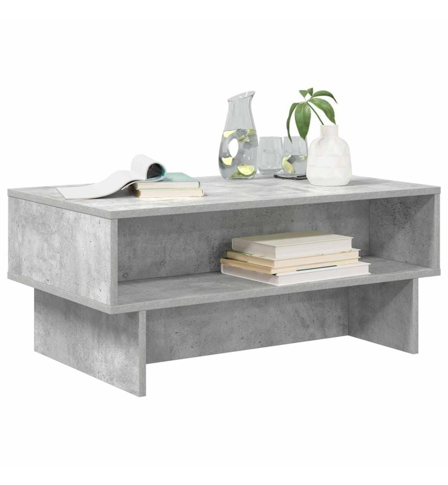 Couchtisch Beton Grau 80 x 46 x 35 cm Holzwerkstoff