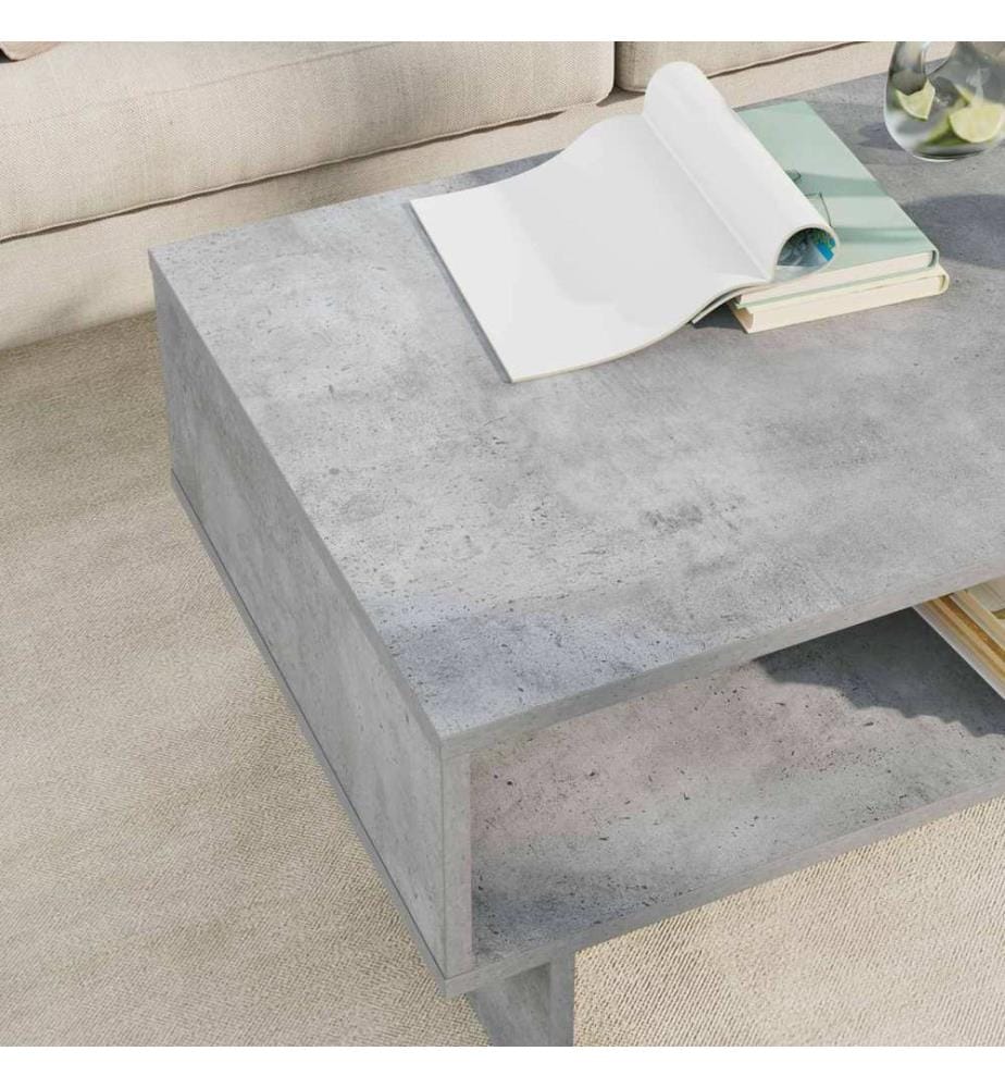 Couchtisch Beton Grau 80 x 46 x 35 cm Holzwerkstoff