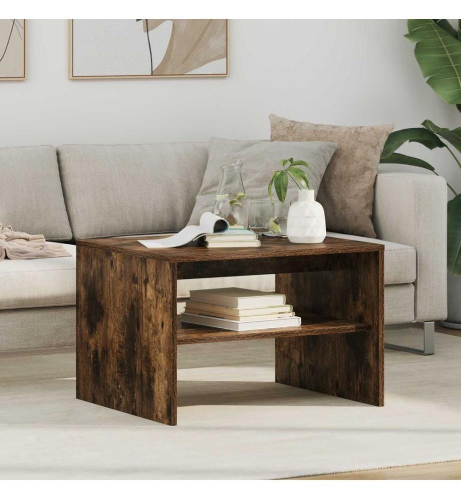 Couchtisch Geräucherte Eiche 60 x 50 x 40 cm Holzwerkstoff