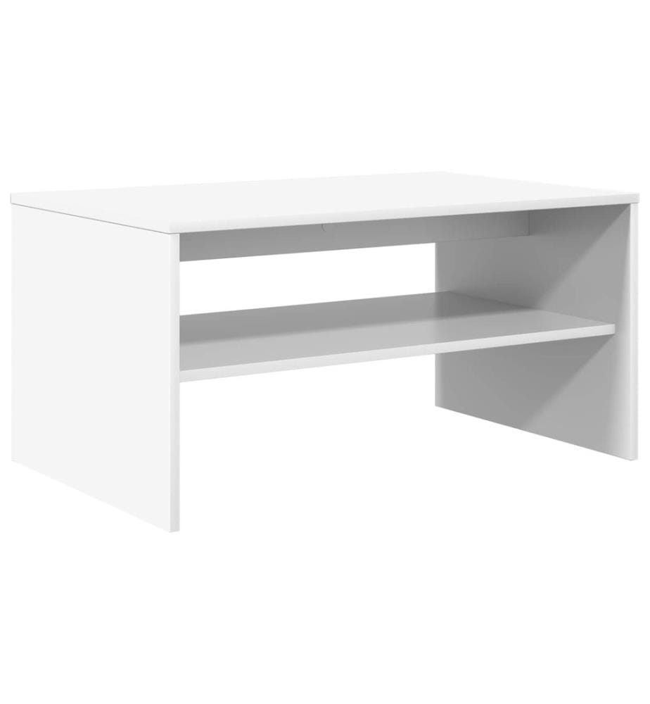 Couchtisch Weiss 80 x 50 x 40 cm Holzwerkstoff