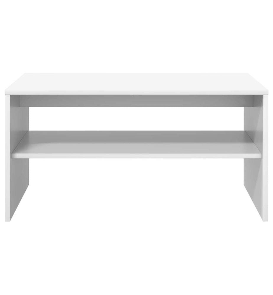 Couchtisch Weiss 80 x 50 x 40 cm Holzwerkstoff