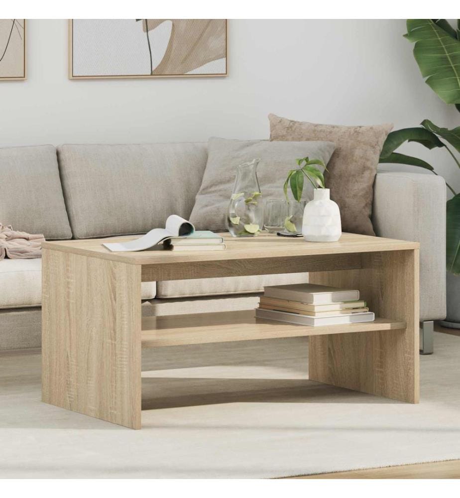 Couchtisch Sonoma-Eiche 80 x 50 x 40 cm Holzwerkstoff