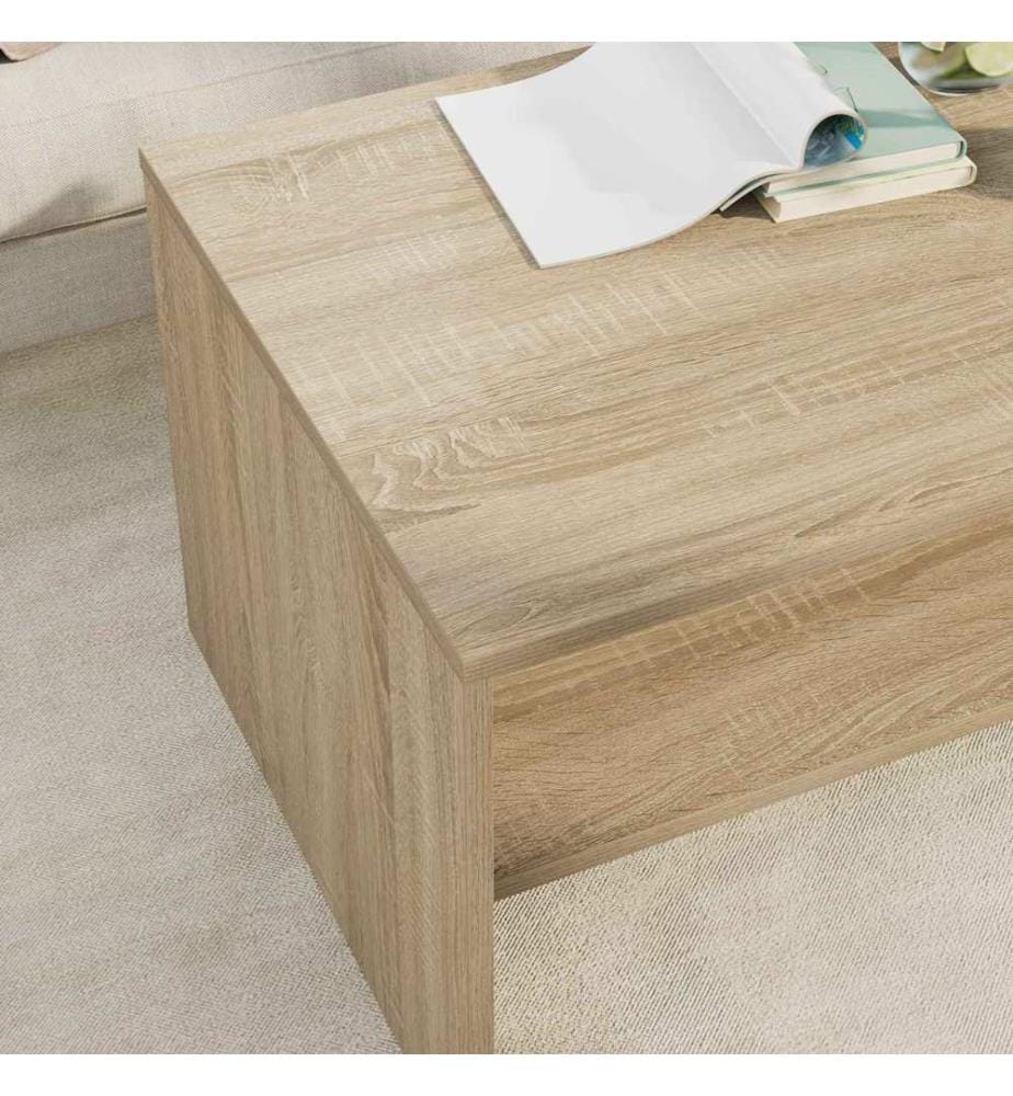Couchtisch Sonoma-Eiche 80 x 50 x 40 cm Holzwerkstoff