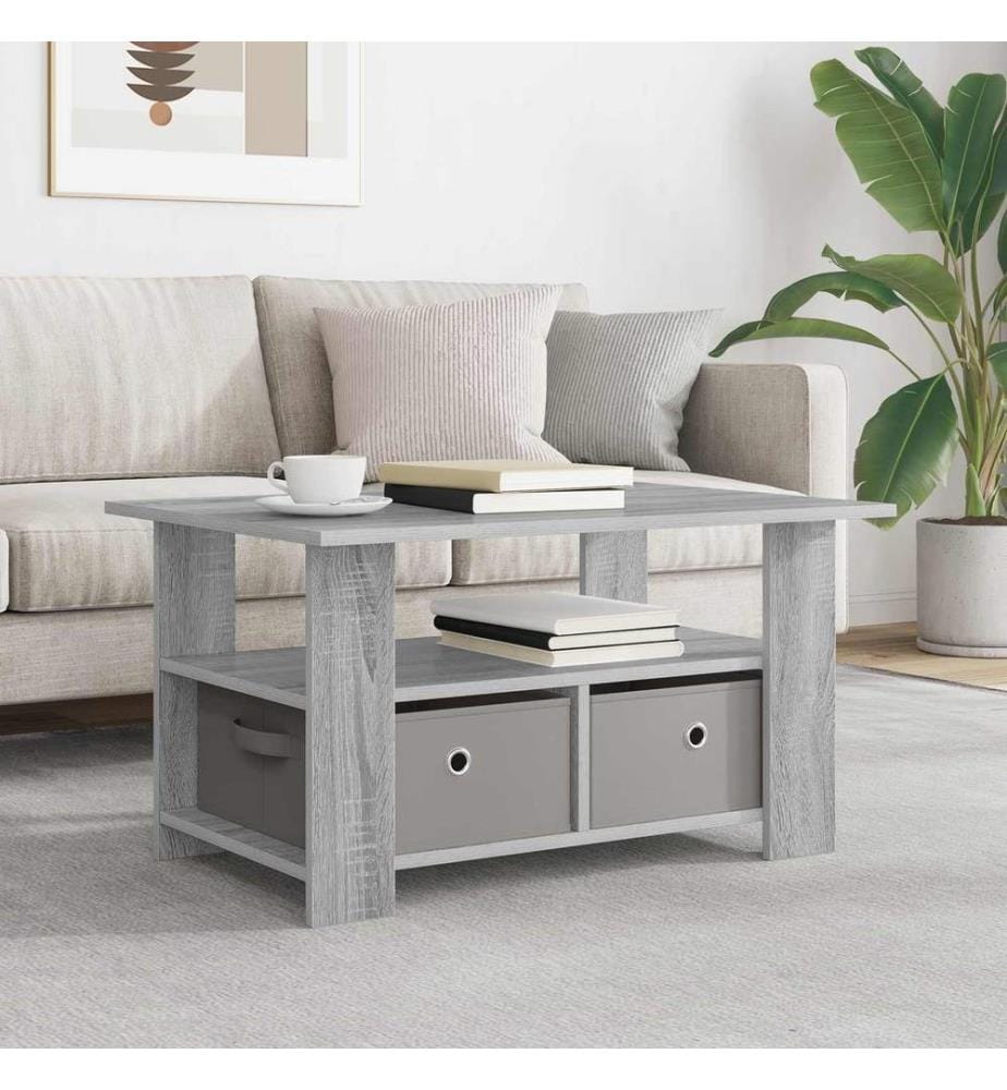 Couchtisch Graues Sonoma 77 x 55 x 42 cm Holzwerkstoff