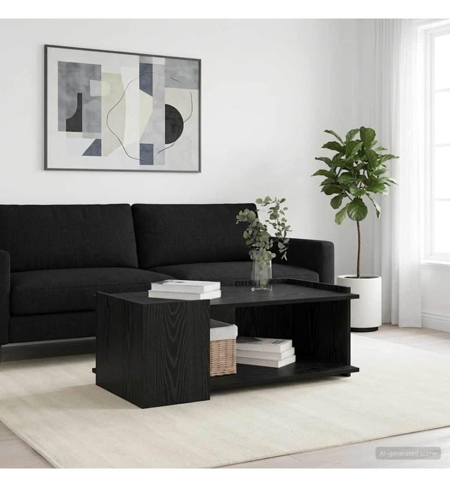 Couchtisch Schwarze Eiche 90 x 50 x 33 cm Holzwerkstoff