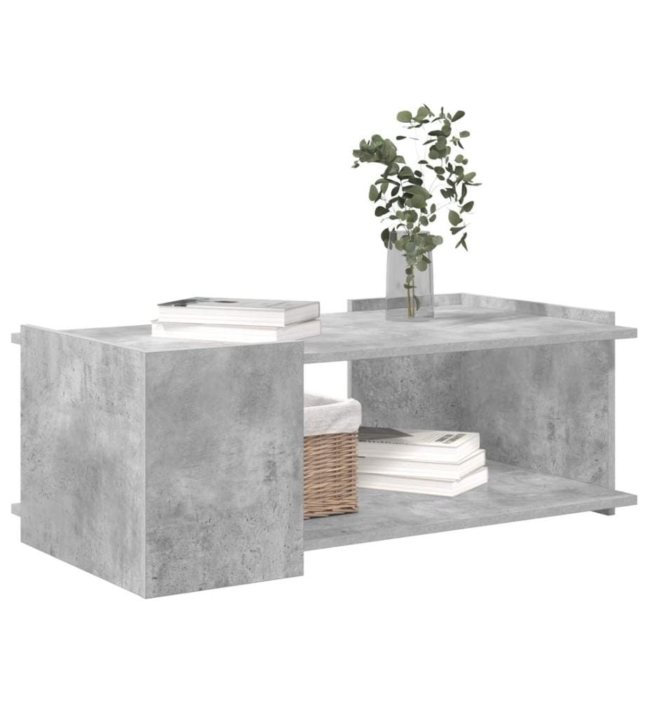 Couchtisch Betongrau 90 x 50 x 33 cm Holzwerkstoff