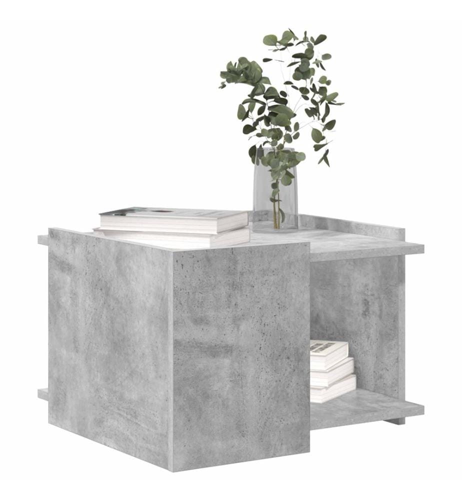 Couchtisch Betongrau 50,5 x 50 x 33 cm Holzwerkstoff