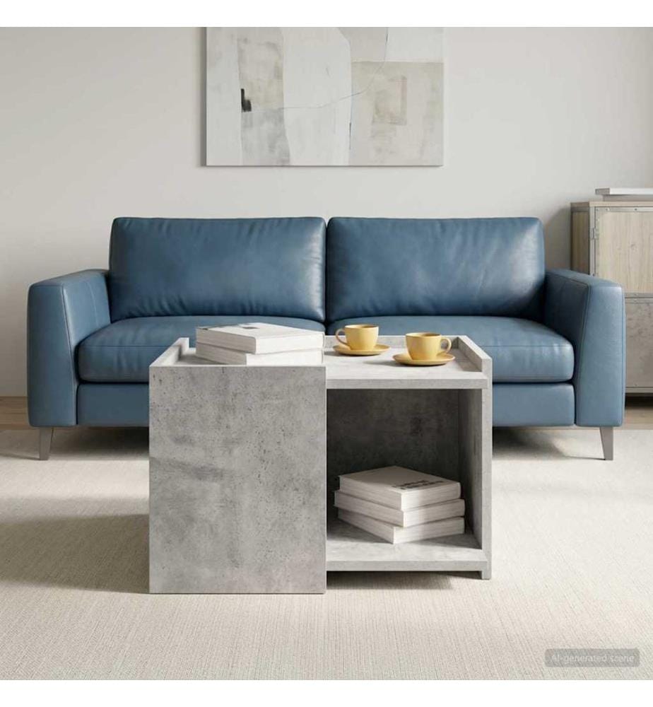 Couchtisch Betongrau 50,5 x 50 x 33 cm Holzwerkstoff