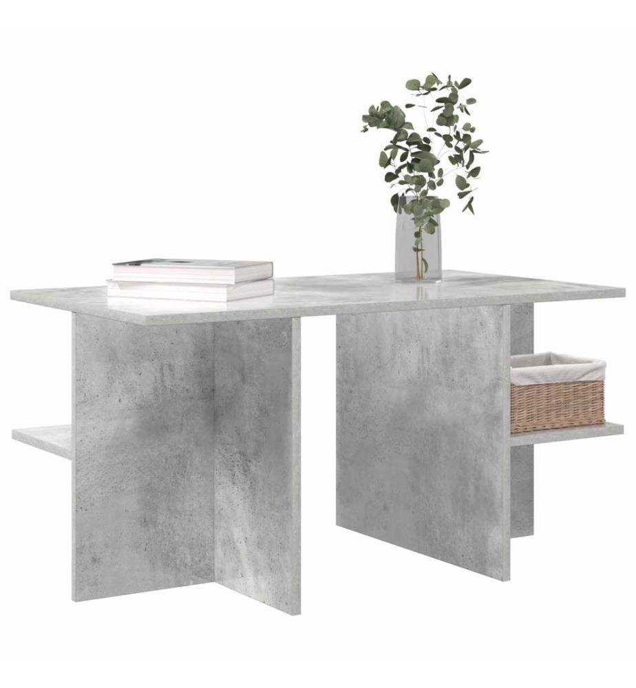 Couchtisch Betongrau 87 x 50 x 45 cm Holzwerkstoff