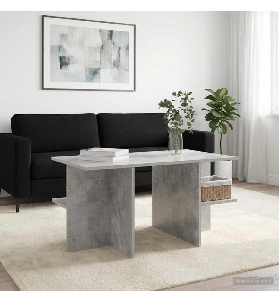 Couchtisch Betongrau 87 x 50 x 45 cm Holzwerkstoff