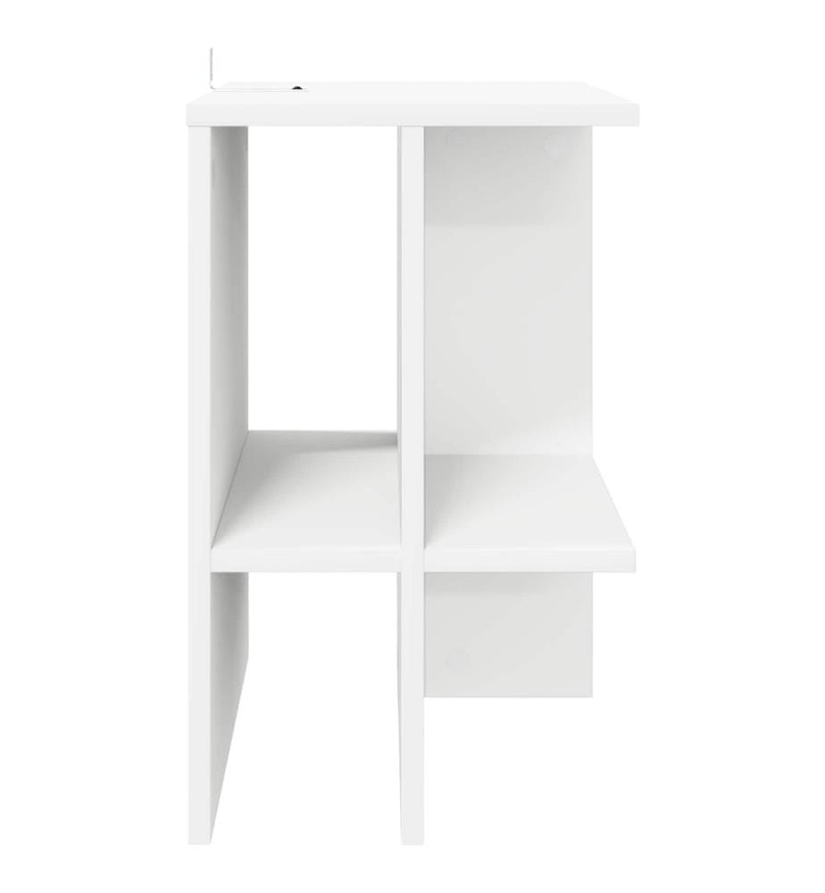 Couchtisch Weiss 40 x 30 x 49 cm Holzwerkstoff