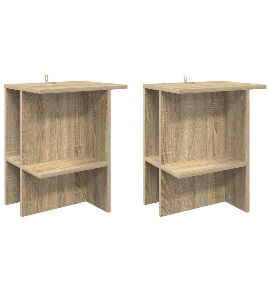 Couchtisch 2 pcs Sonoma-Eiche 40 x 30 x 49 cm Holzwerkstoff