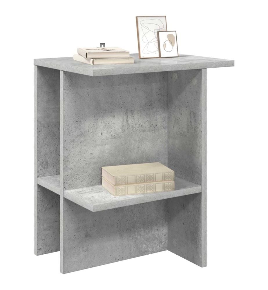 Couchtisch Betongrau 40 x 30 x 49 cm Holzwerkstoff