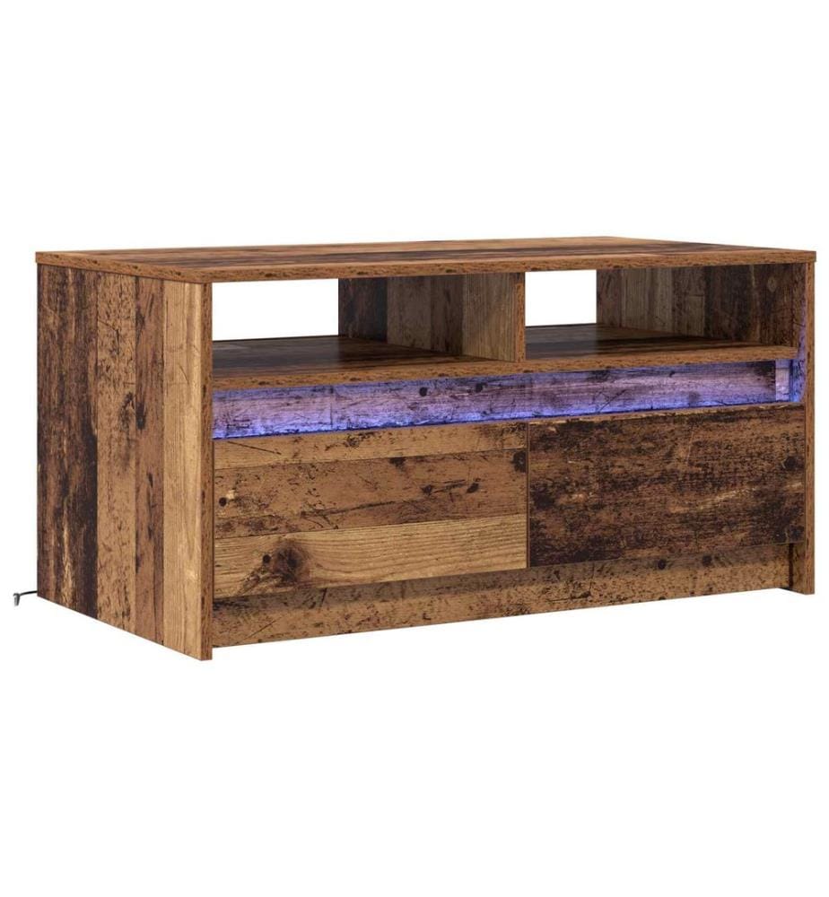 Table basse Bois ancien 90 x 50 x 45 cm Bois d'ingénierie