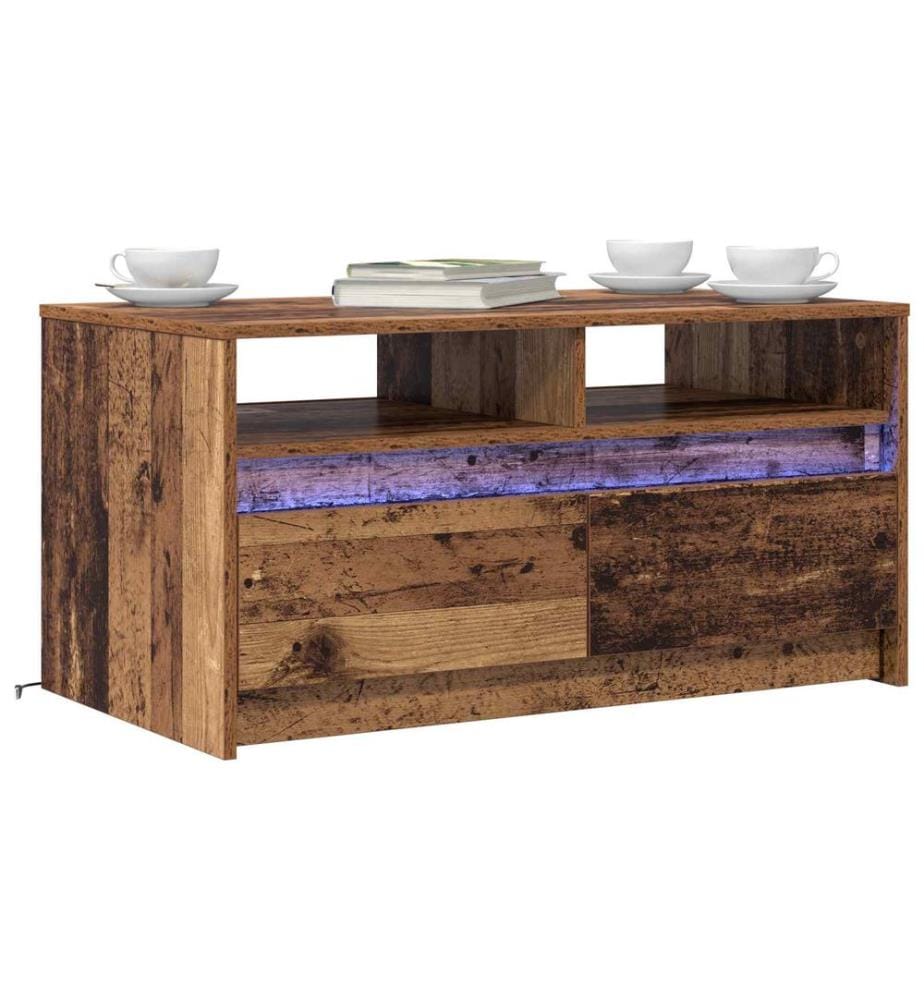 Table basse Bois ancien 90 x 50 x 45 cm Bois d'ingénierie