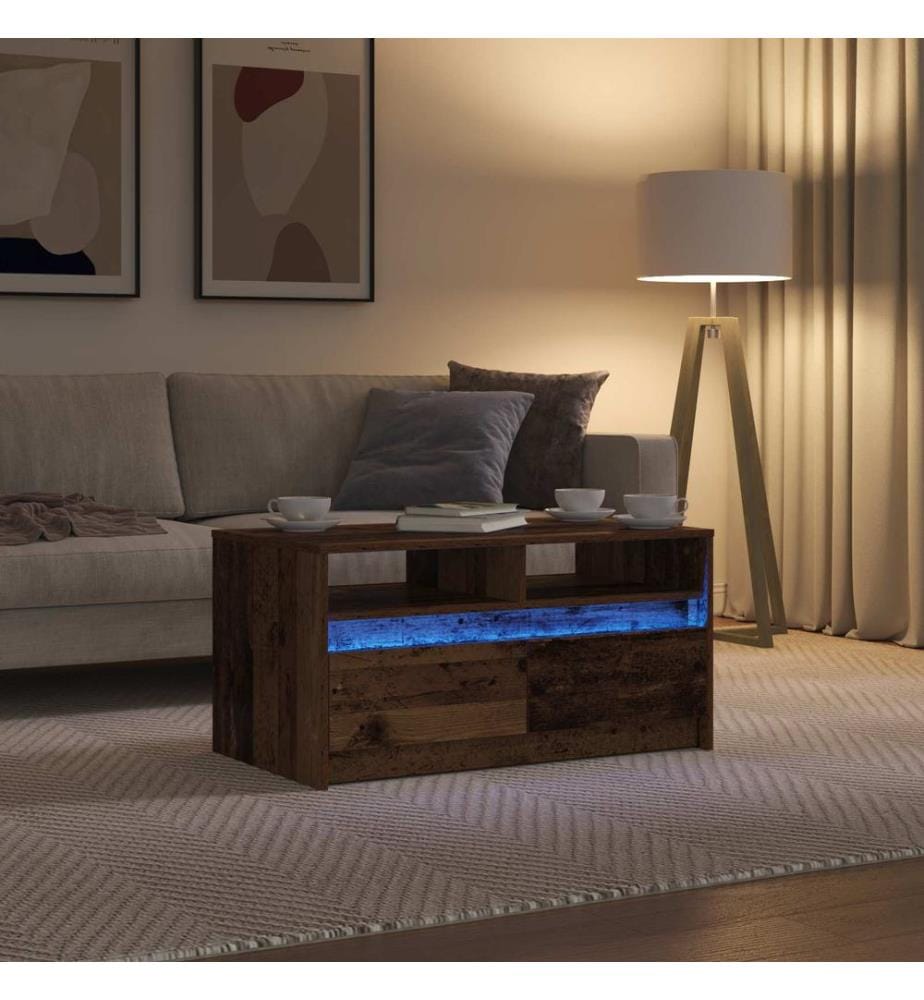 Table basse Bois ancien 90 x 50 x 45 cm Bois d'ingénierie