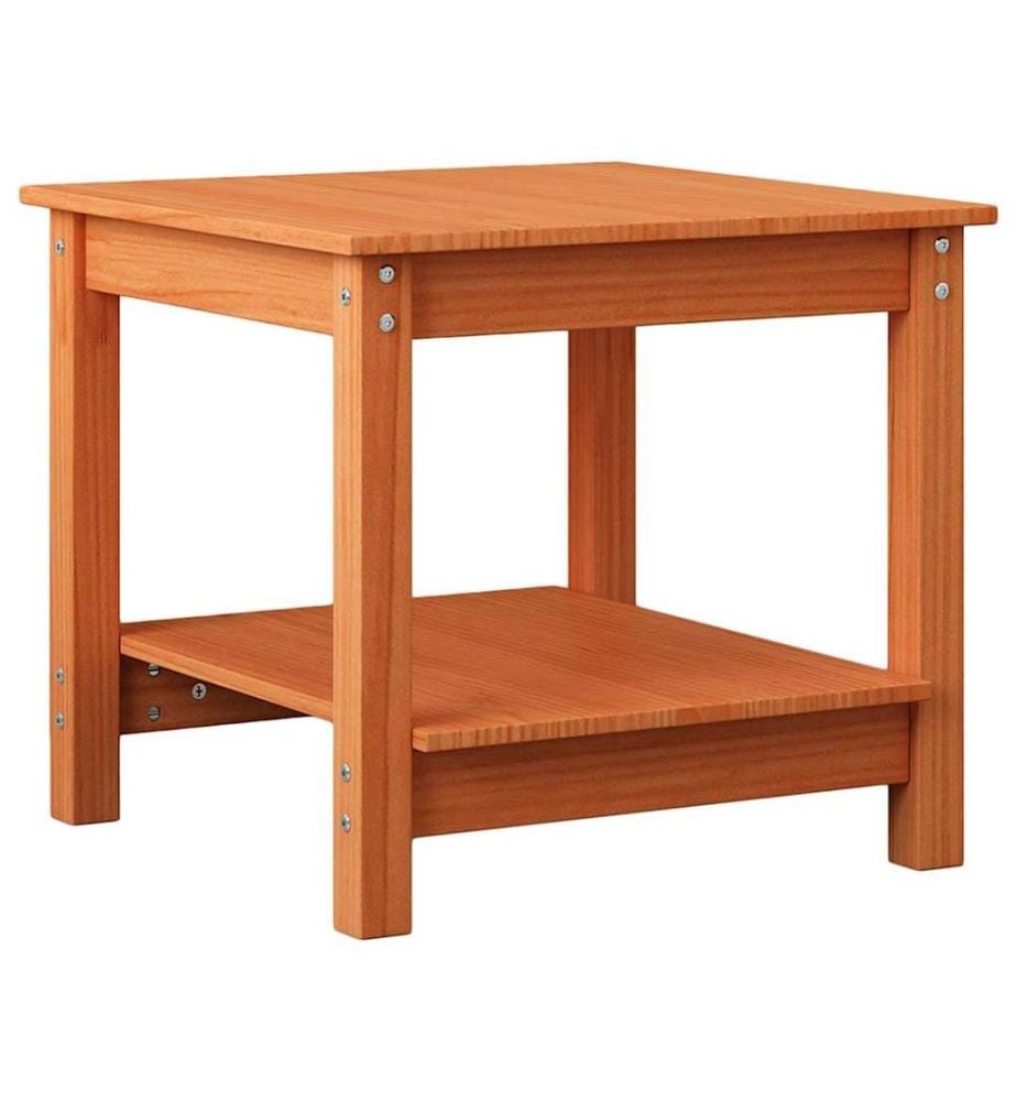 Couchtisch Wachsbraun 50 x 50 x 45 cm Massivholz Kiefer