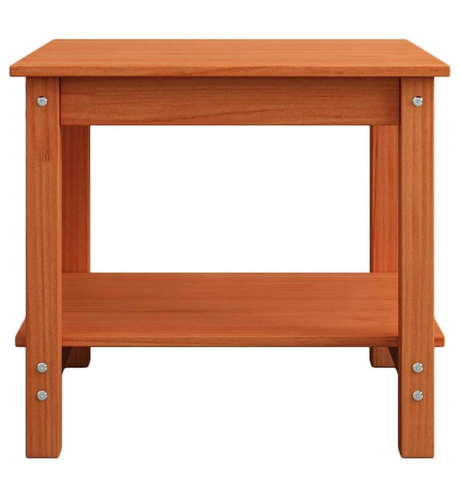 Couchtisch Wachsbraun 50 x 50 x 45 cm Massivholz Kiefer