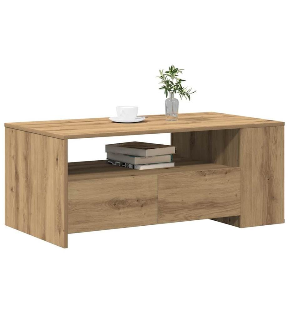 Couchtisch Artisan-Eiche 102 x 55 x 43,5 cm Holzwerkstoff