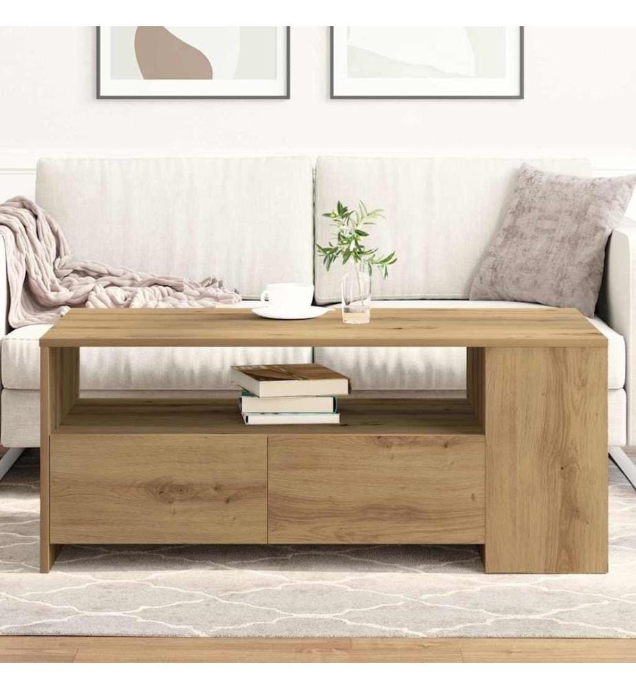 Couchtisch Artisan-Eiche 102 x 55 x 43,5 cm Holzwerkstoff