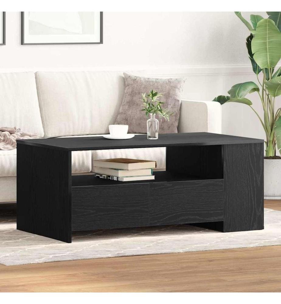 Couchtisch Schwarz Eichen-Optik 102 x 55 x 43,5 cm