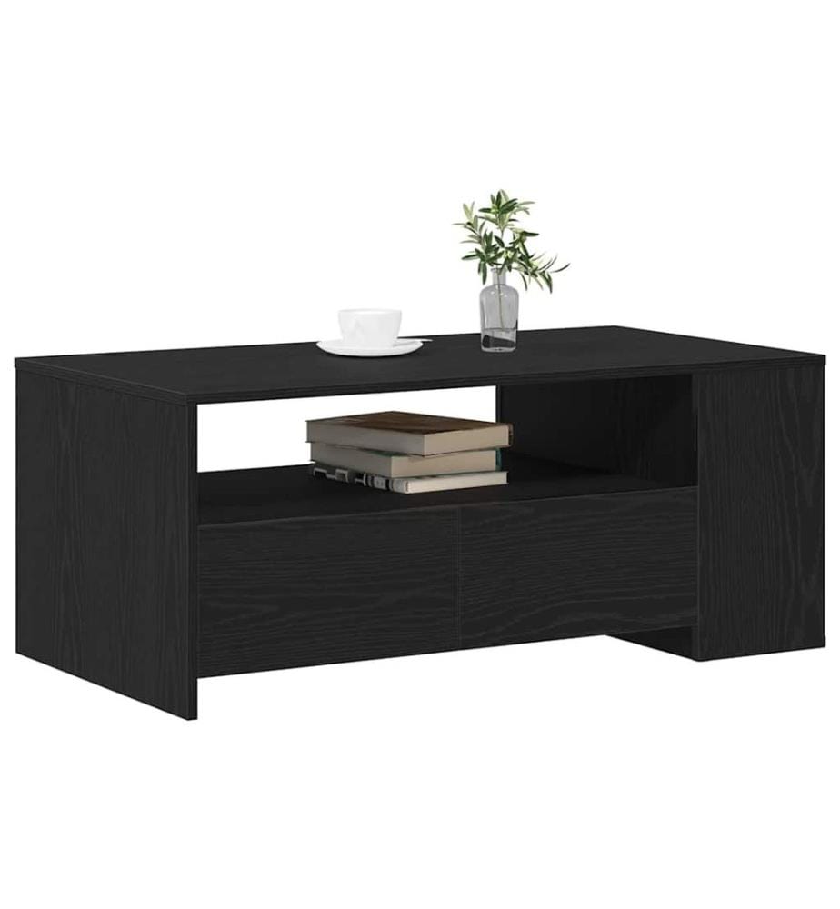 Couchtisch Schwarz Eichen-Optik 102 x 55 x 43,5 cm
