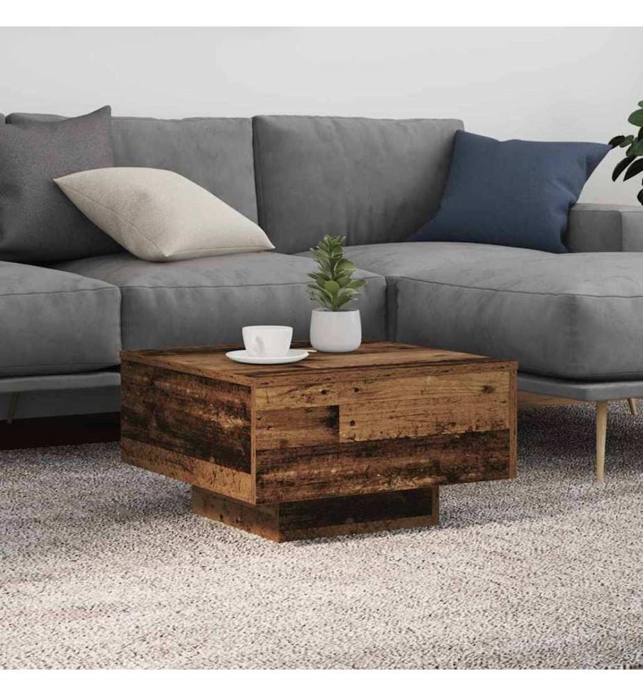Couchtisch Altholz 55 x 55 x 31 cm Holzwerkstoff