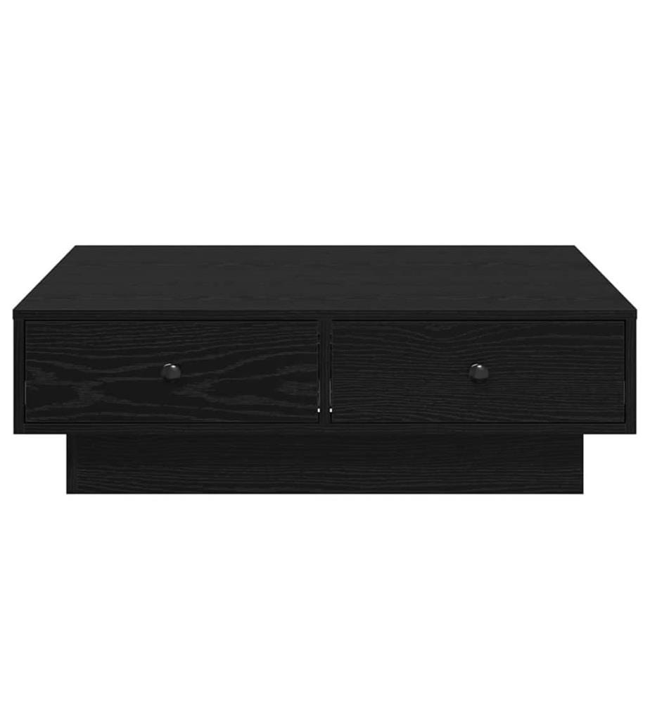 Couchtisch Schwarz Eichen-Optik 90 x 90 x 28 cm Holzwerkstoff