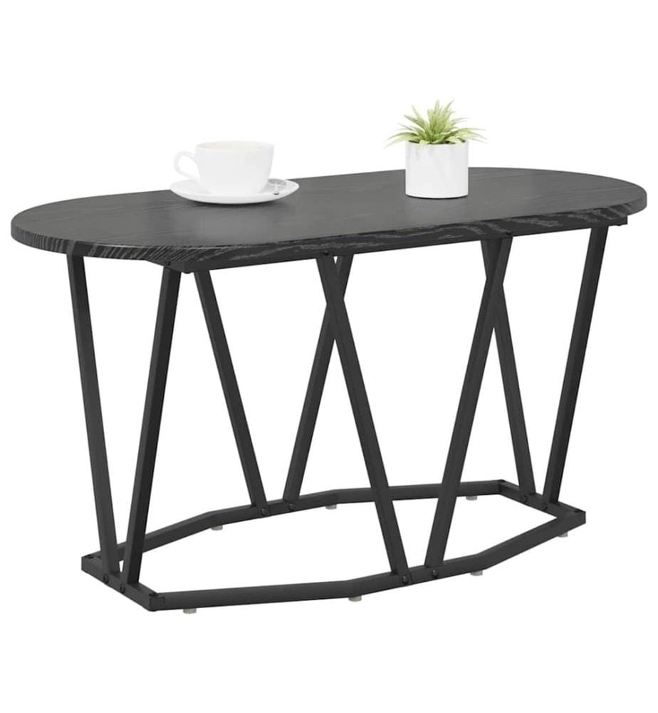 Couchtisch Schwarz Eichen-Optik 80 x 40 x 40.5 cm
