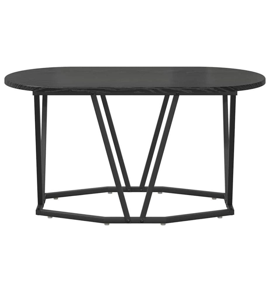 Couchtisch Schwarz Eichen-Optik 80 x 40 x 40.5 cm