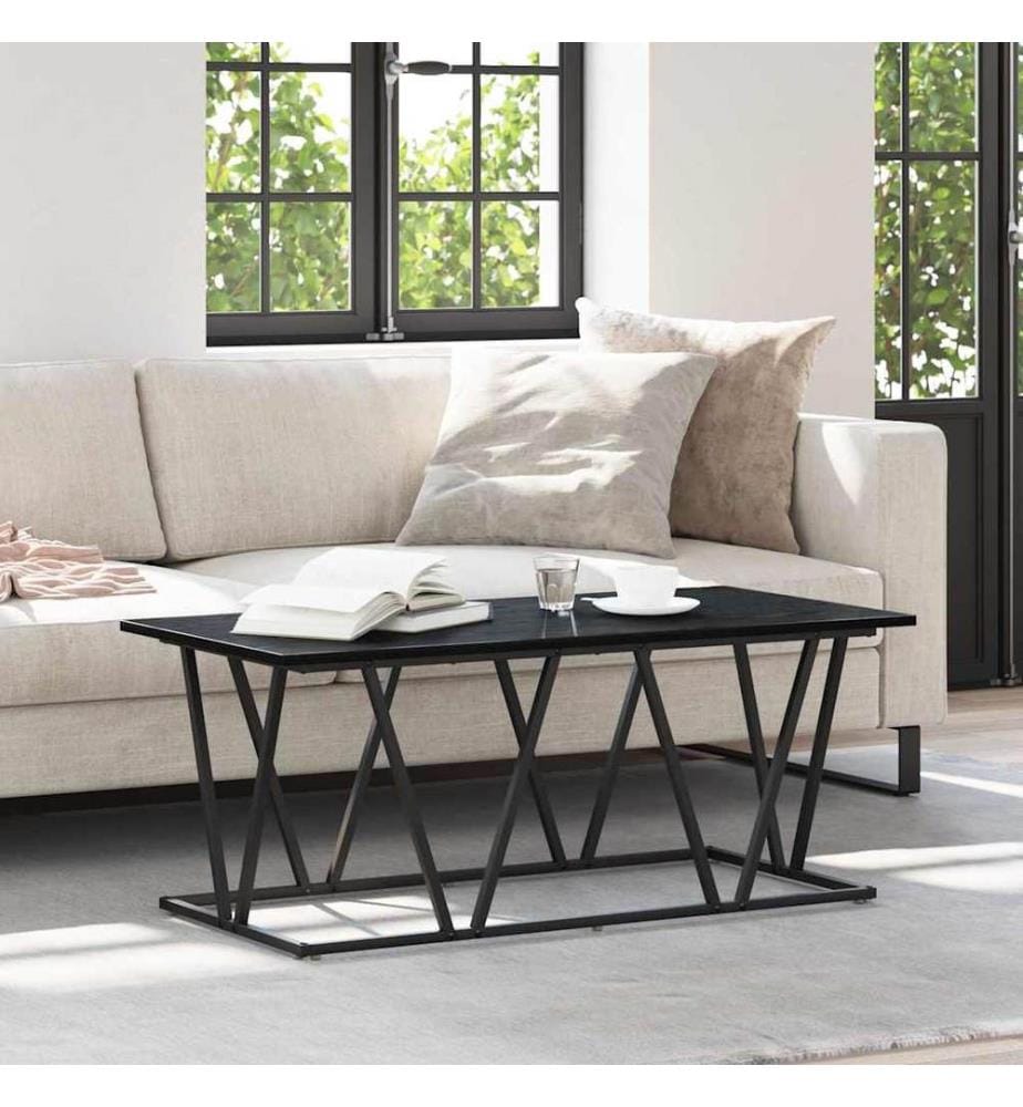 Couchtisch Schwarz Eichen-Optik 100 x 50 x 40 cm