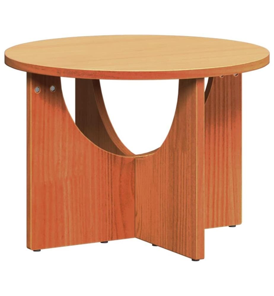 Couchtisch Wachsbraun 50 x 50 x 35 cm Massivholz Kiefer