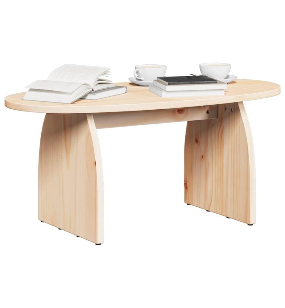 Couchtisch Braun 80 x 40 x 35 cm Massives Kiefernholz