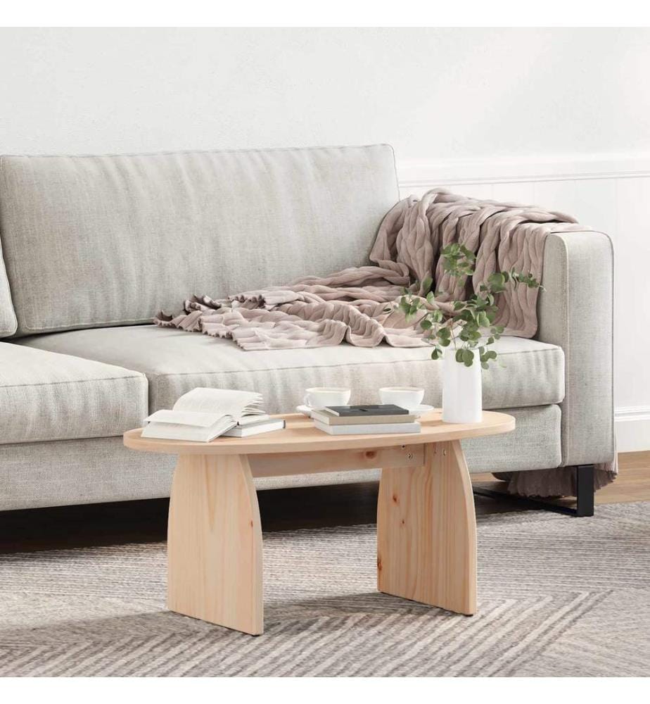Couchtisch Braun 80 x 40 x 35 cm Massives Kiefernholz