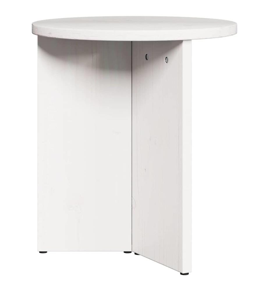 Couchtisch 2 pcs Weiss Massivholz Kiefer