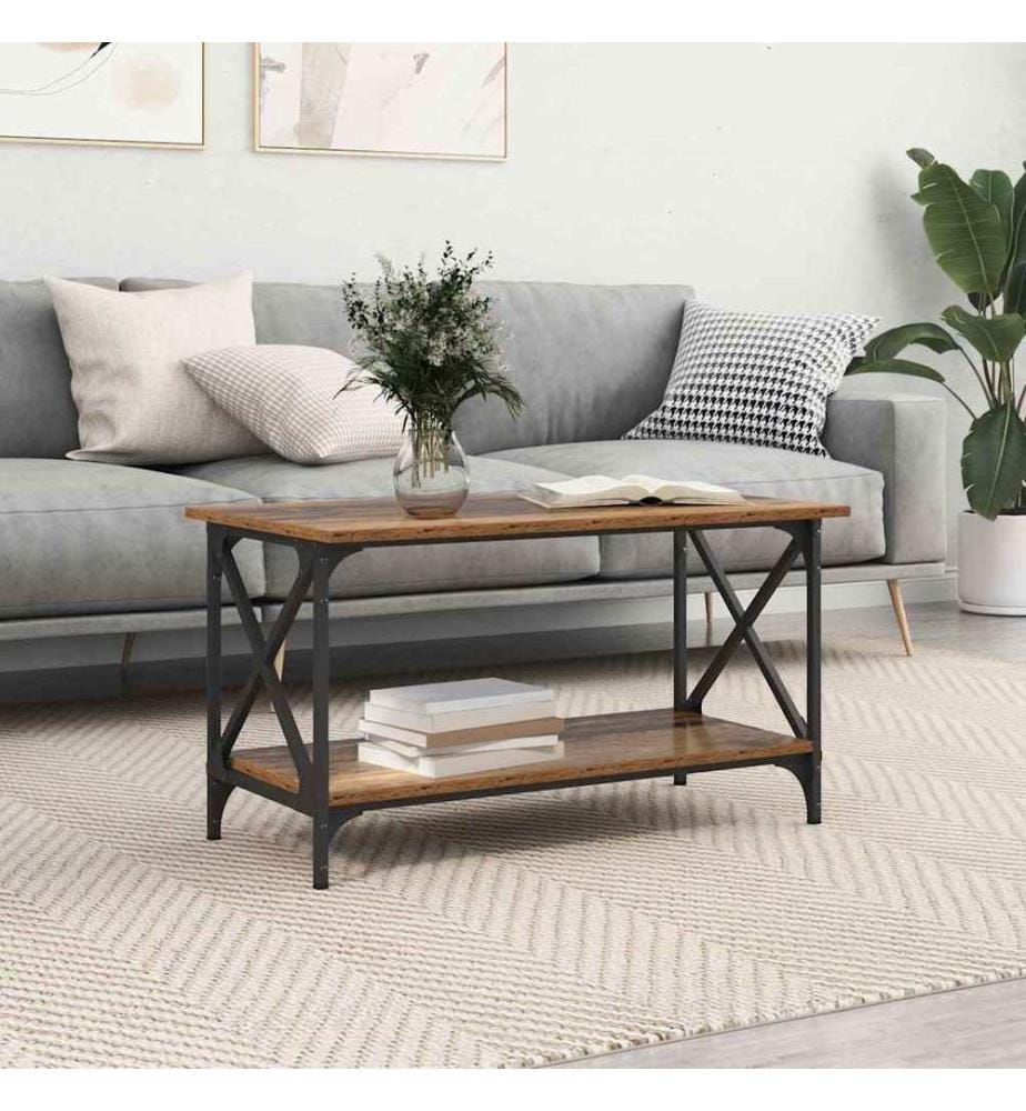 Couchtisch Altholz 80 x 45 x 45.5 cm Holzwerkstoff