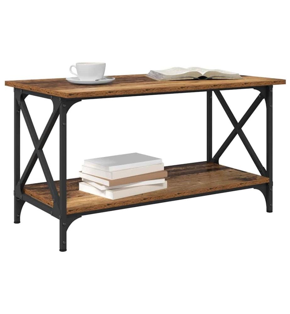 Couchtisch Altholz 80 x 45 x 45.5 cm Holzwerkstoff