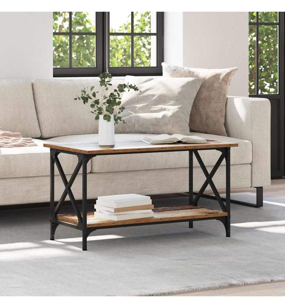 Couchtisch Altholz 80 x 45 x 45.5 cm Holzwerkstoff