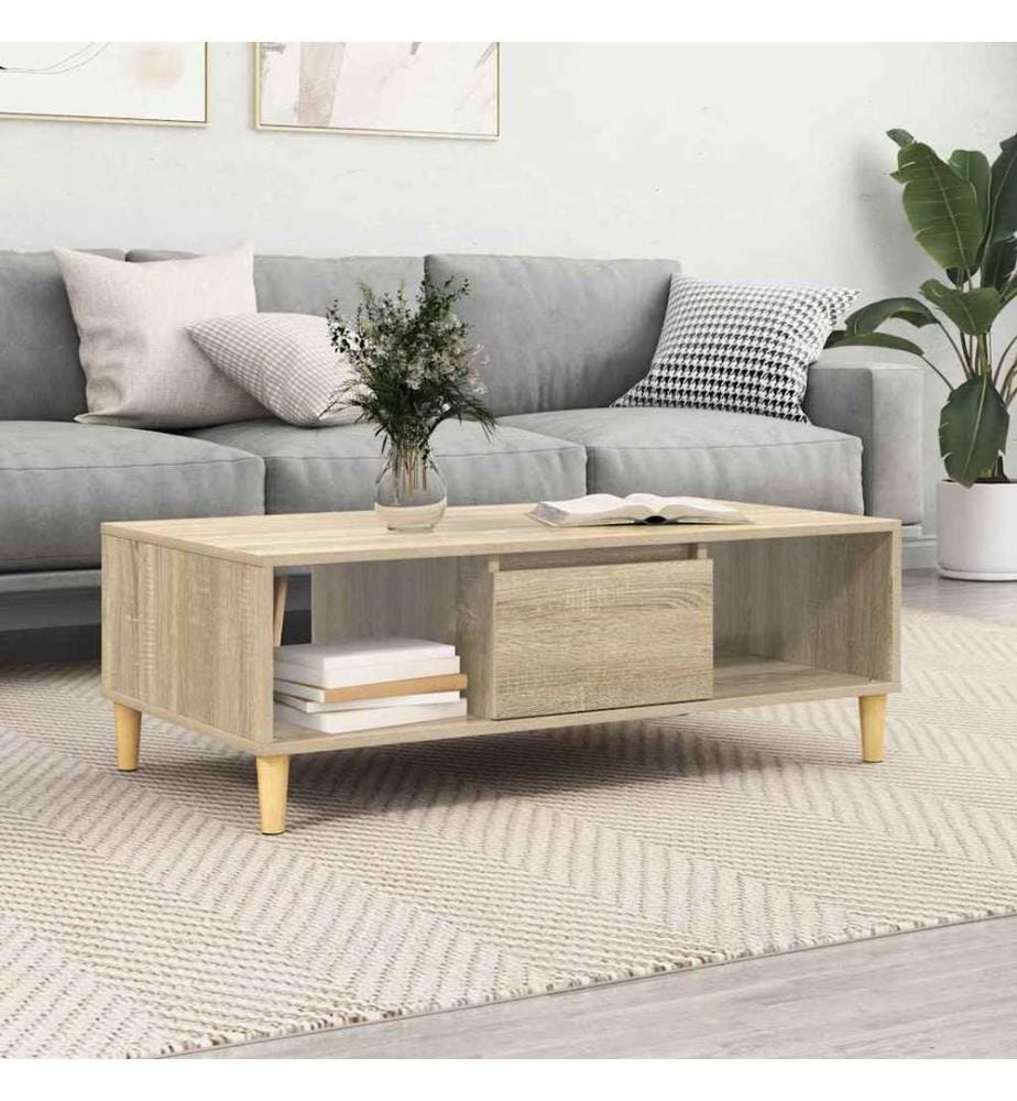 Couchtisch Sonoma-Eiche 102 x 55 x 35 cm Holzwerkstoff