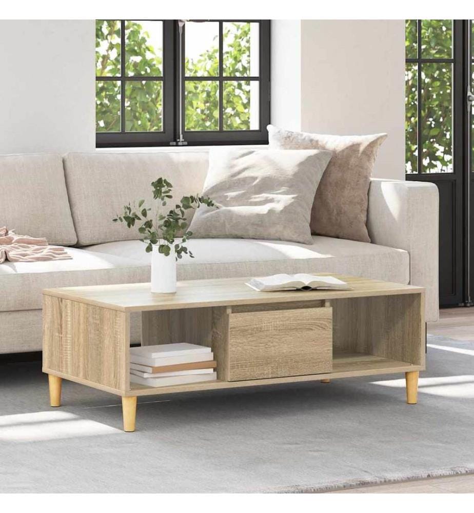 Couchtisch Sonoma-Eiche 102 x 55 x 35 cm Holzwerkstoff