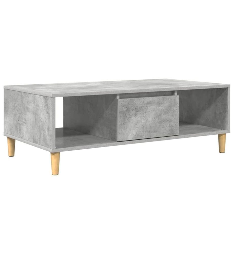 Couchtisch Beton Grau 102 x 55 x 35 cm Holzwerkstoff