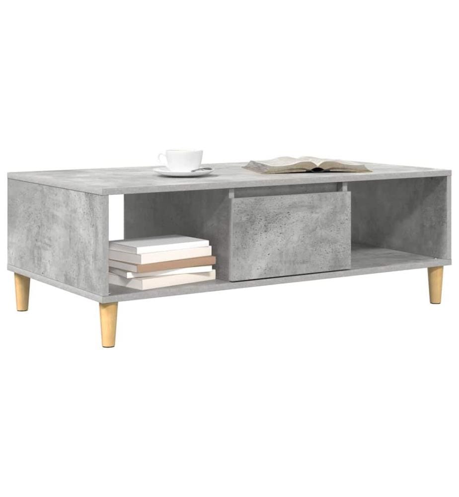 Couchtisch Beton Grau 102 x 55 x 35 cm Holzwerkstoff