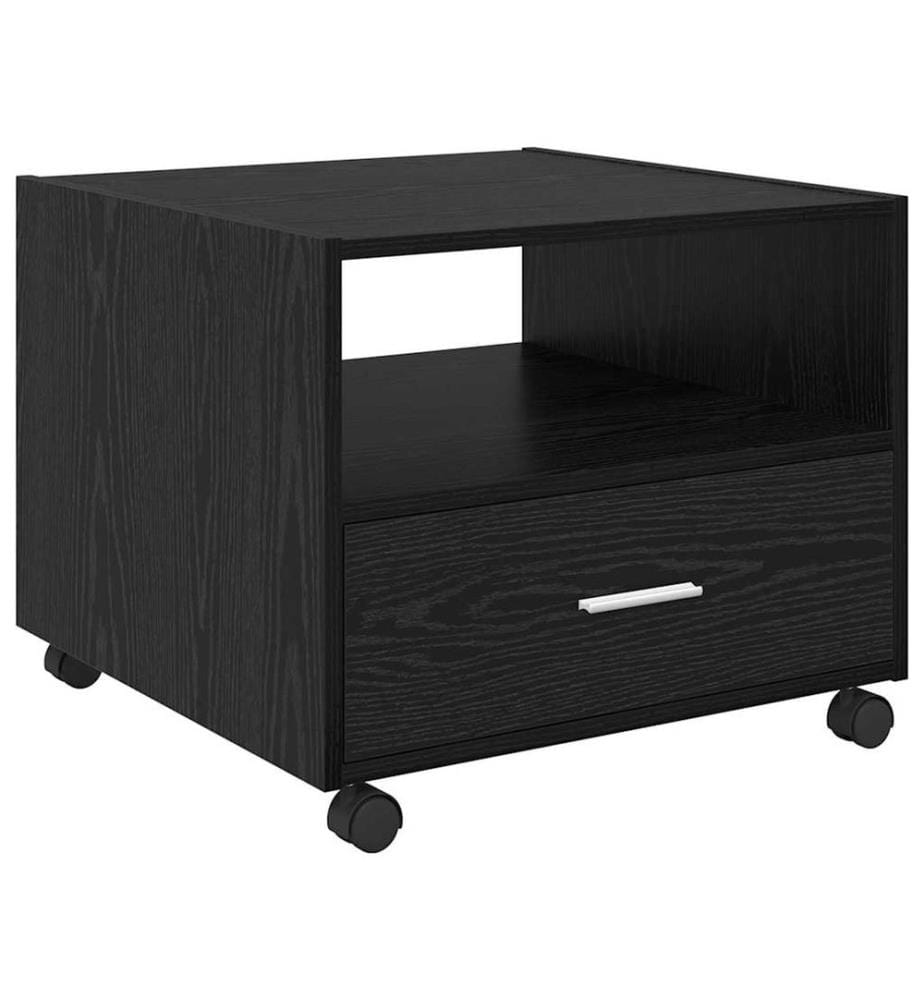Couchtisch Schwarz Eichen-Optik 55 x 55 x 45 cm Holzwerkstoff