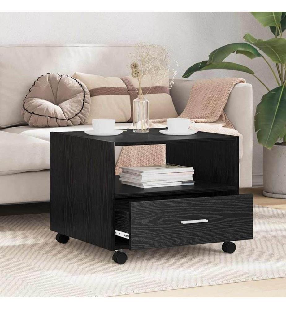 Couchtisch Schwarz Eichen-Optik 55 x 55 x 45 cm Holzwerkstoff