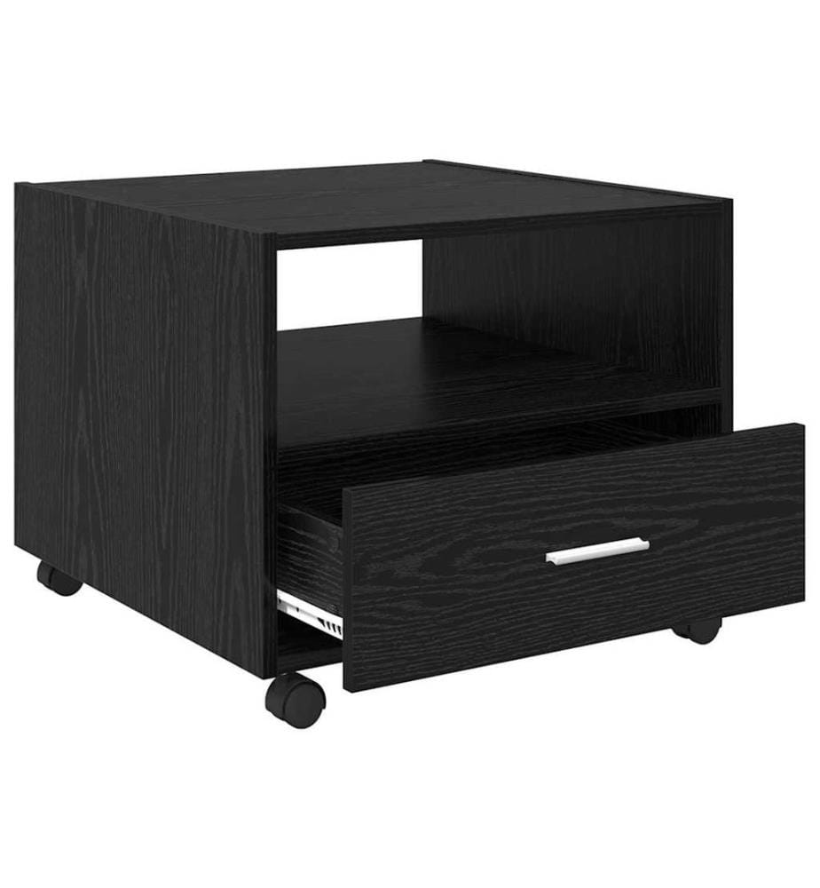 Couchtisch Schwarz Eichen-Optik 55 x 55 x 45 cm Holzwerkstoff