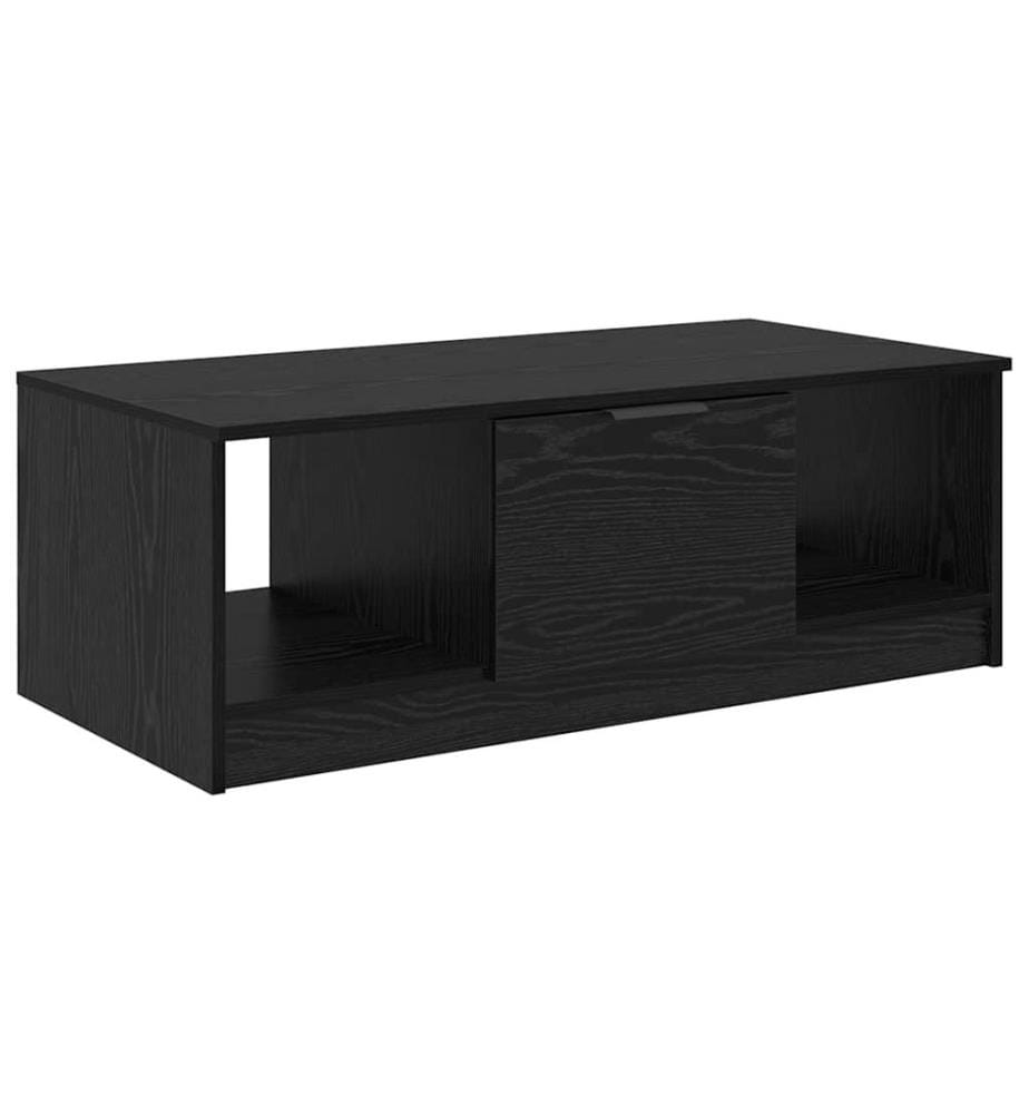 Couchtisch Schwarz Eichen-Optik 102 x 50 x 36cm Holzwerkstoff