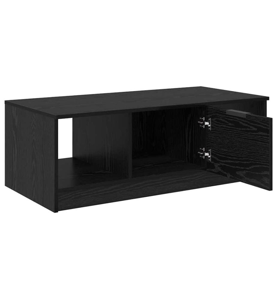 Couchtisch Schwarz Eichen-Optik 102 x 50 x 36cm Holzwerkstoff