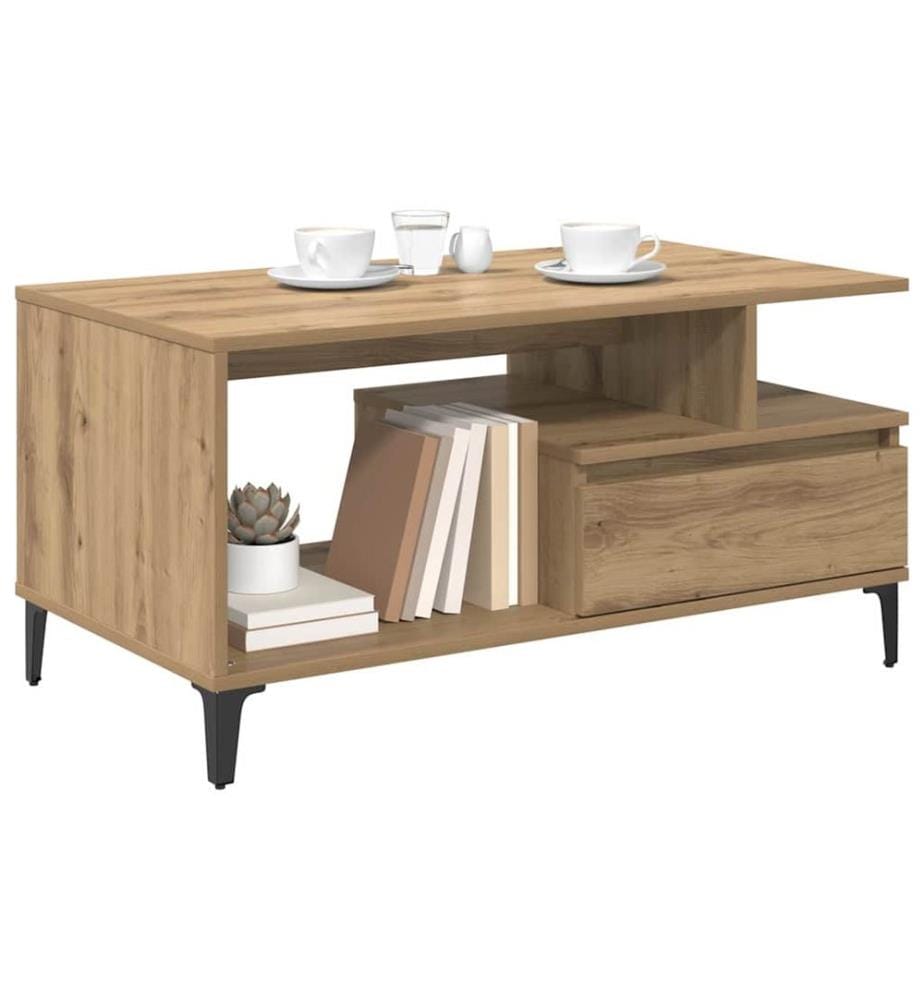 Couchtisch Artisan-Eiche 90 x 49 x 45 cm Holzwerkstoff