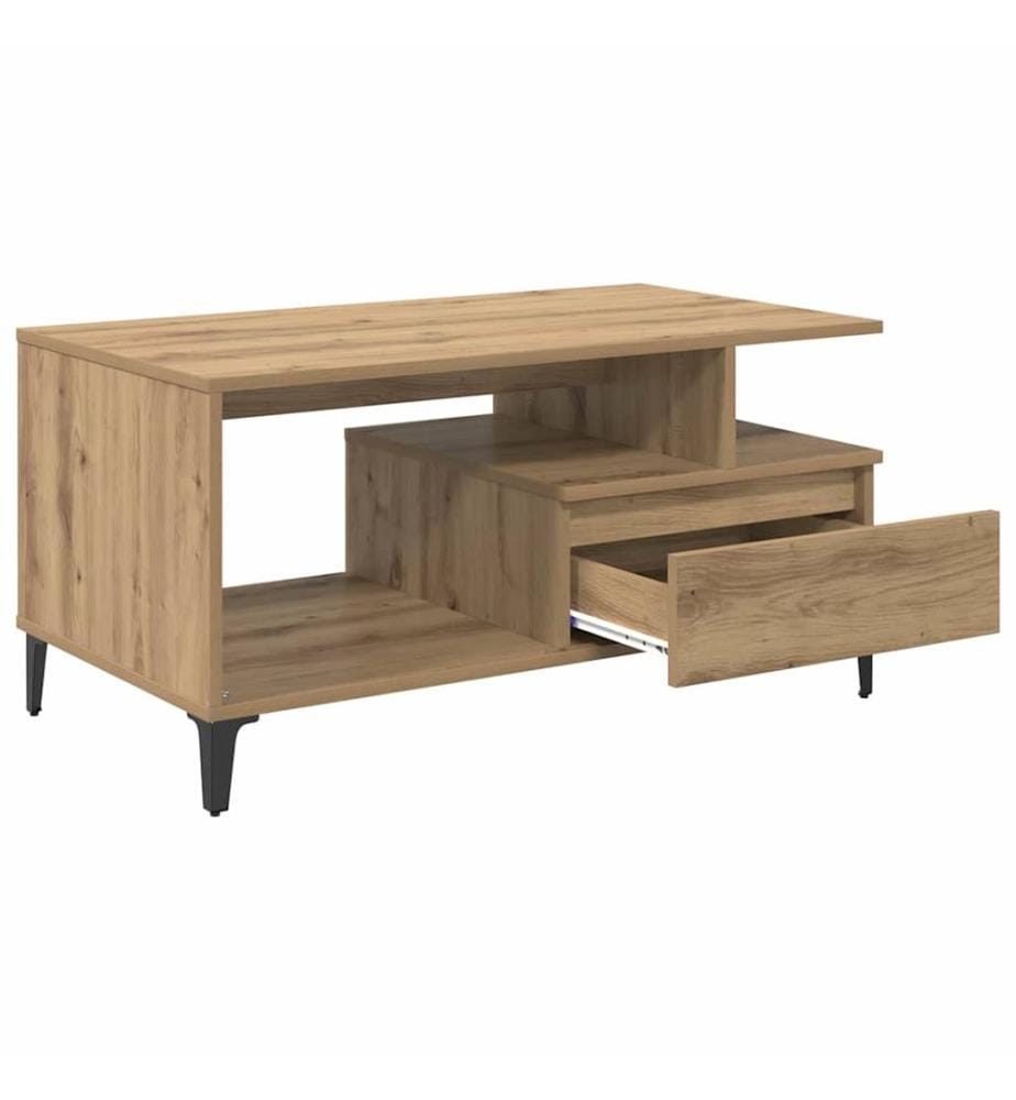 Couchtisch Artisan-Eiche 90 x 49 x 45 cm Holzwerkstoff