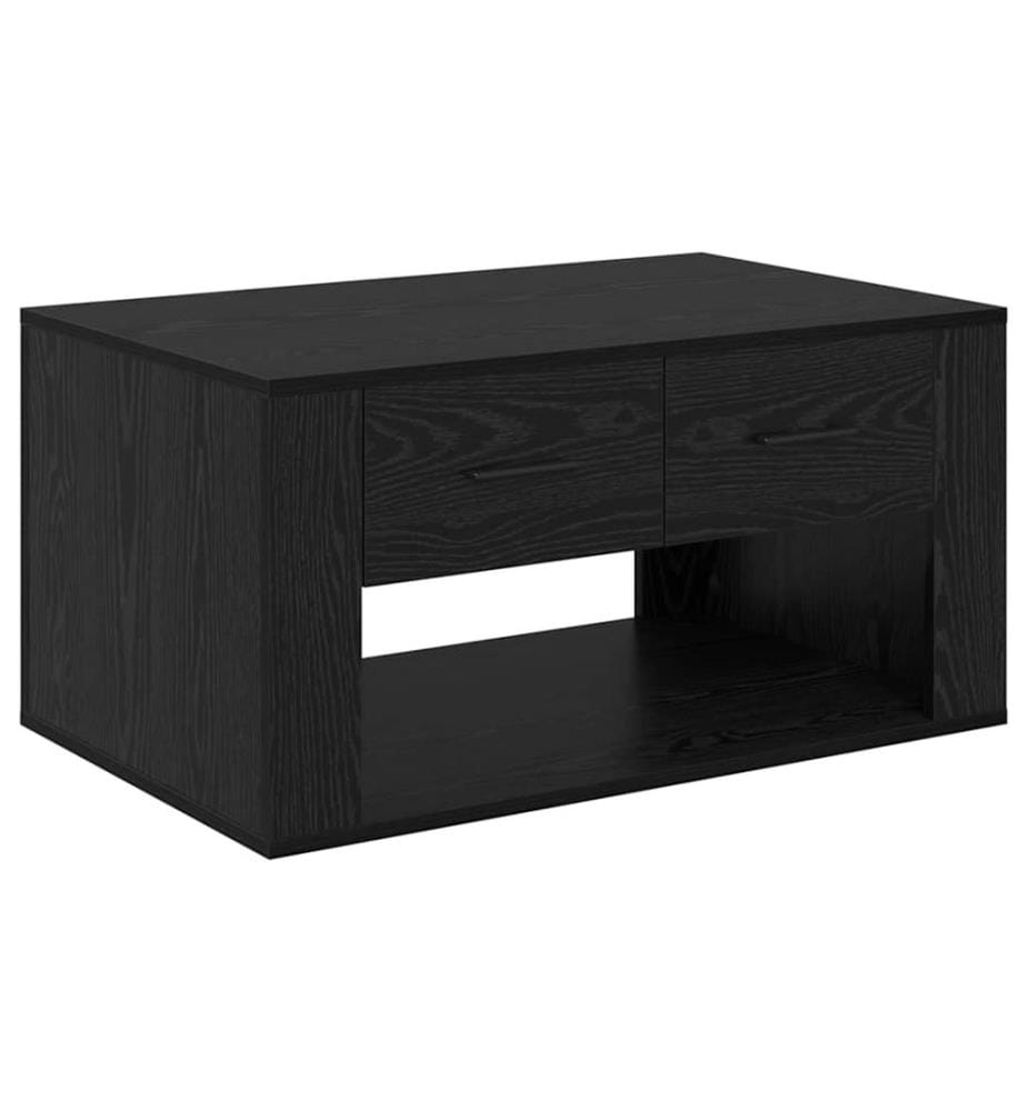 Couchtisch Schwarz Eichen-Optik 80 x 50 x 40 cm Holzwerkstoff
